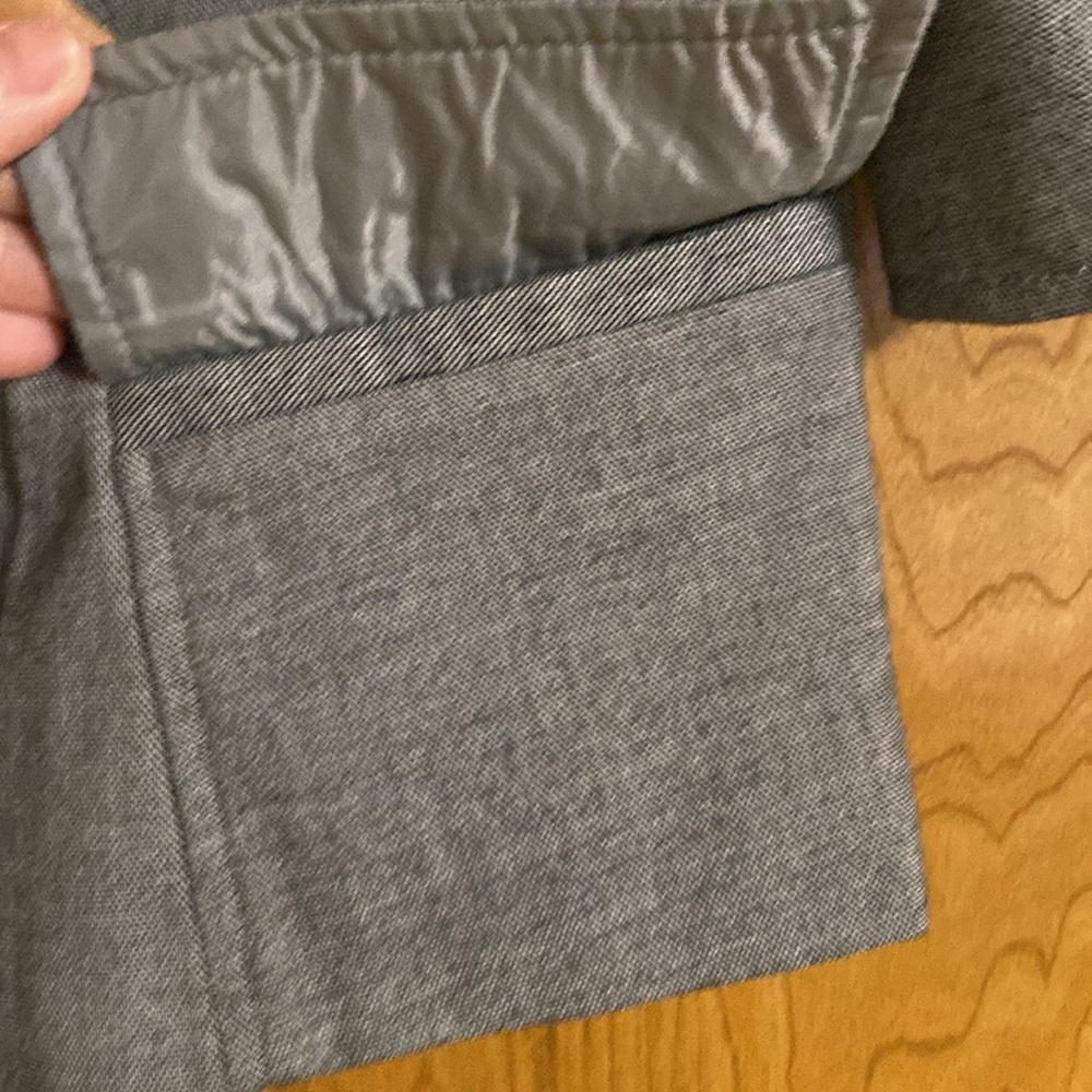 Essentials Gray Women's Blazer Medium Vintage - image 4